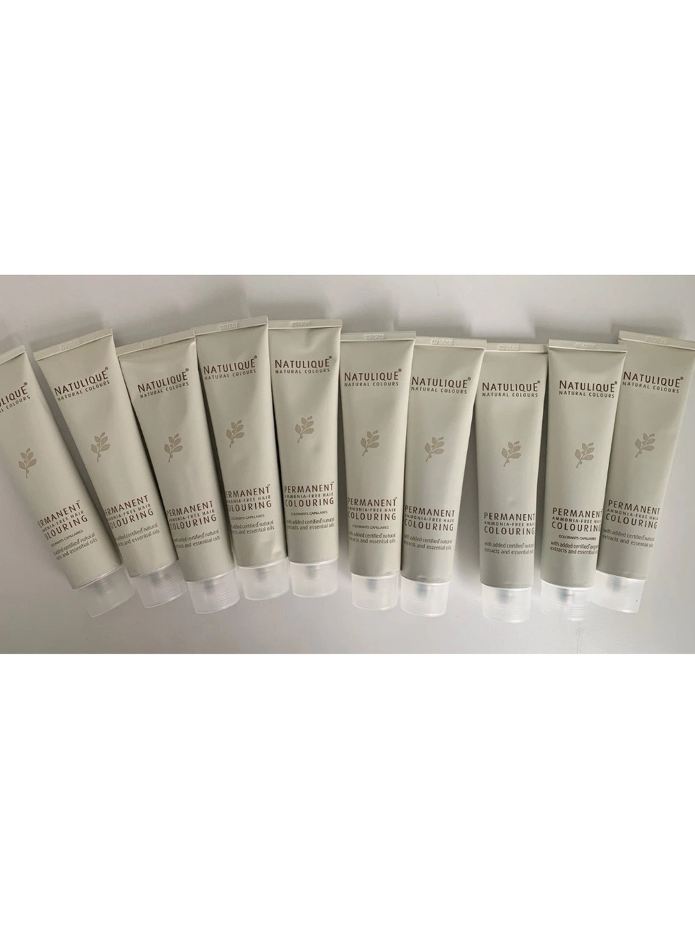 Natulique Copper Permanent Hair Colour Lot 10 Tubes Ammonia-Free Professional